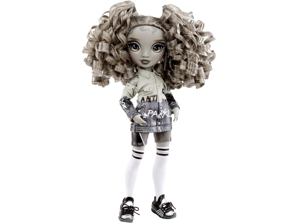 Muñeca de Moda Rainbow High Shadow High Nicole Steel Gris con Cabello Rizado y Atuendos de Diseñador para Niños a Partir de 6 Años