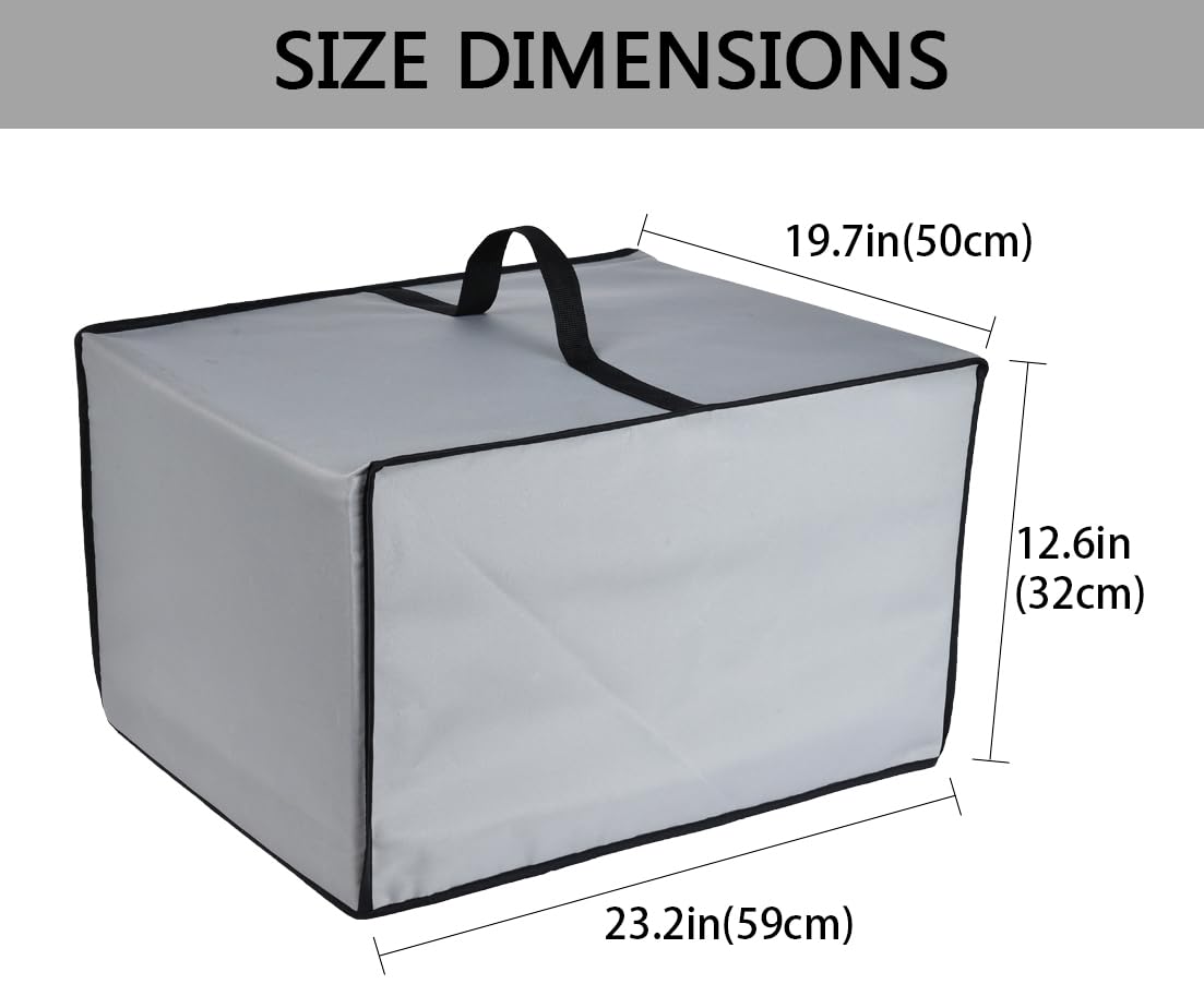 CouldyCasi Funda para horno Funda de nylon resistente al calor y al agua compatible con Ninja DCT451/ DCT402BK/ DCT401 Smart Double Oven (Gris)