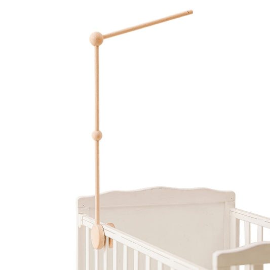 HBM Brazo móvil de madera para cuna de bebé, brazo móvil para cuna para decoración de guardería