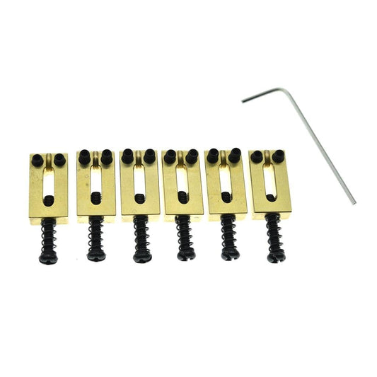 KAISH - Sillín de latón macizo para guitarra Stratocaster o Telecaster (10,8 mm)