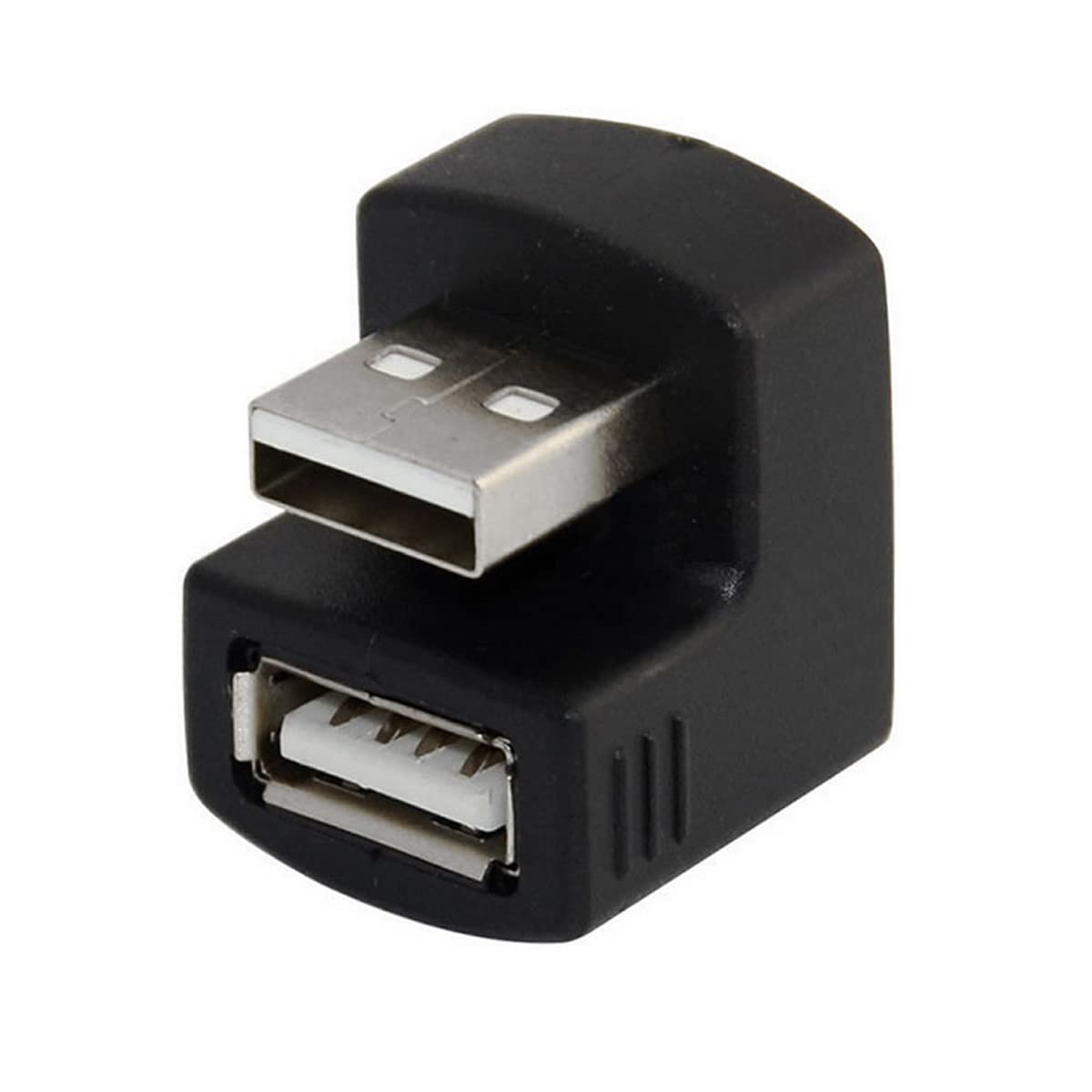Adaptadores de Extensión USB 2.0 de CY Blanco en Ángulo de 90 Grados de Perfil Bajo