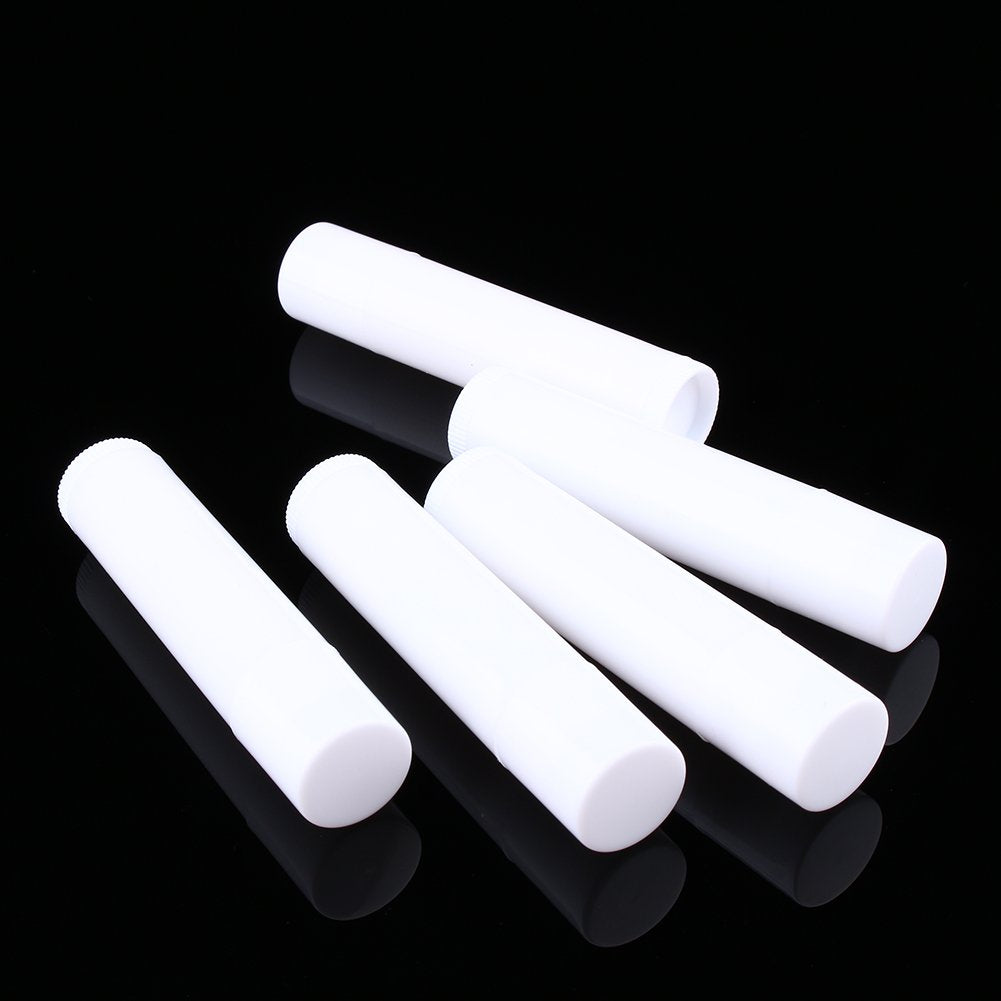 Tubos de Bálsamo Labial Empty Blanco con Tapas para Labial Casero 100pcs 5ml