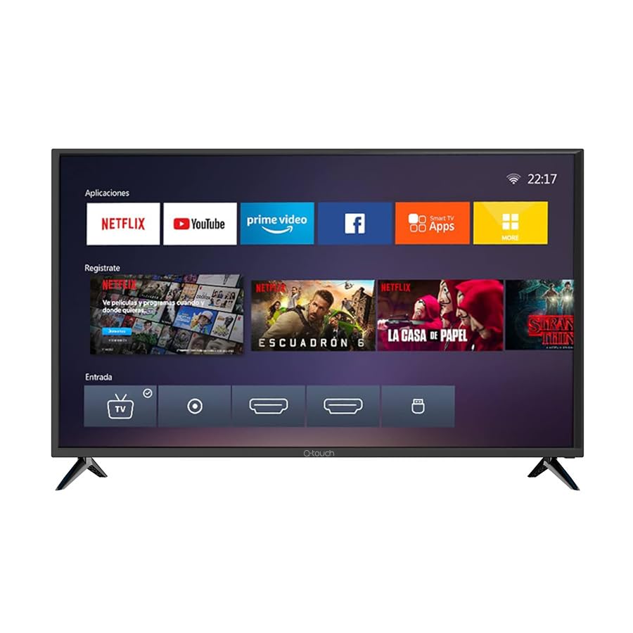 Smart TV Q-touch 32 Pulgadas Full HD HDMI USB Netflix Youtube