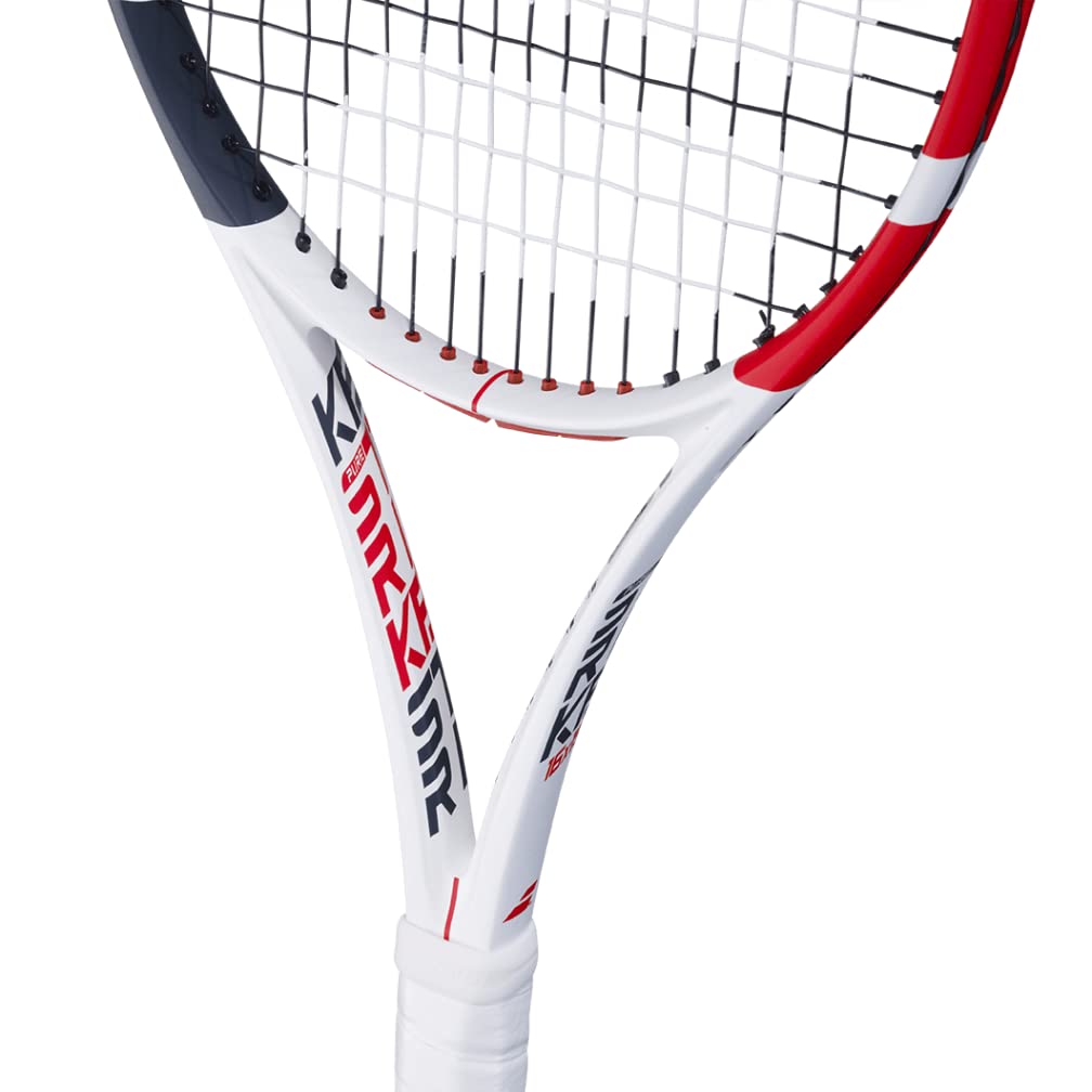 Babolat Pure Strike 16/19 - Raqueta de Tenis - Encordada con Tripa Syn Blanca de 16 g a tensión de Rango Medio (Agarre de 4 1/4 Pulgadas)