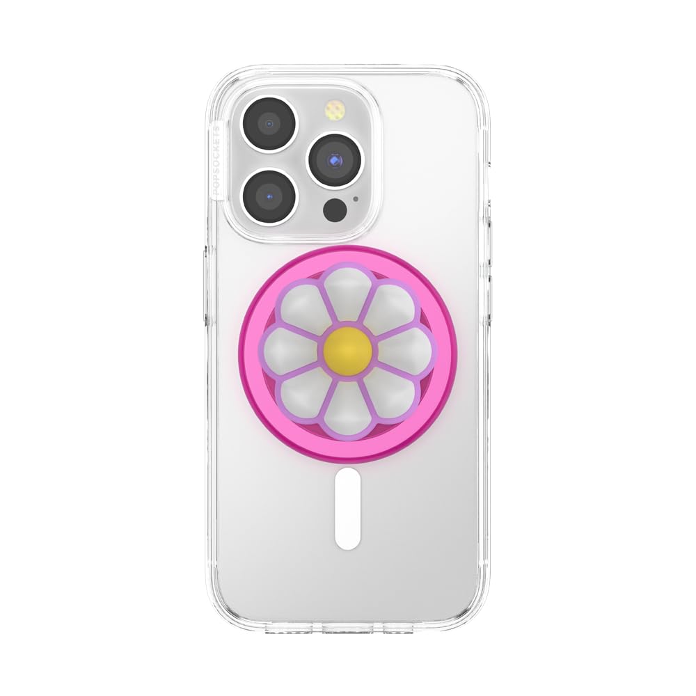 Agarre Magnético PopSockets Doodle Daisy Boca Compatibilidad con Carga Inalámbrica