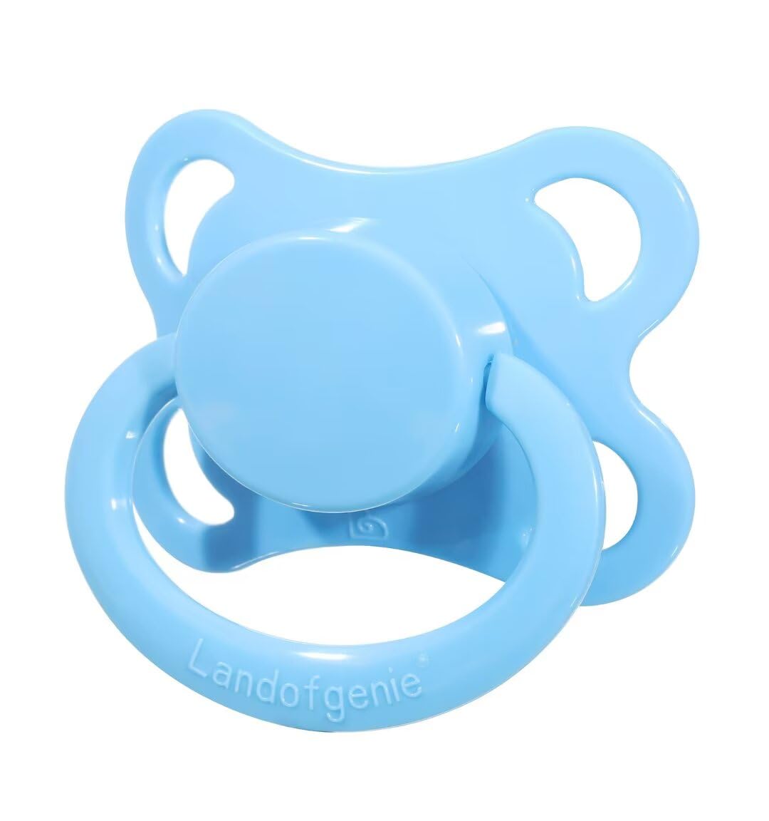 Landofgenie - Chupetes grandes para adultos, tamaño grande, con forma de luna, color azul
