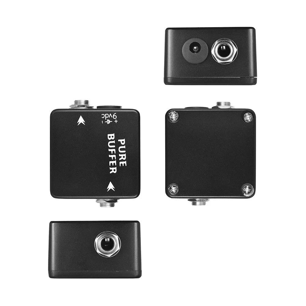 Homesen Pure Buffer Pedal de Efecto de Búfer de Guitarra Negro
