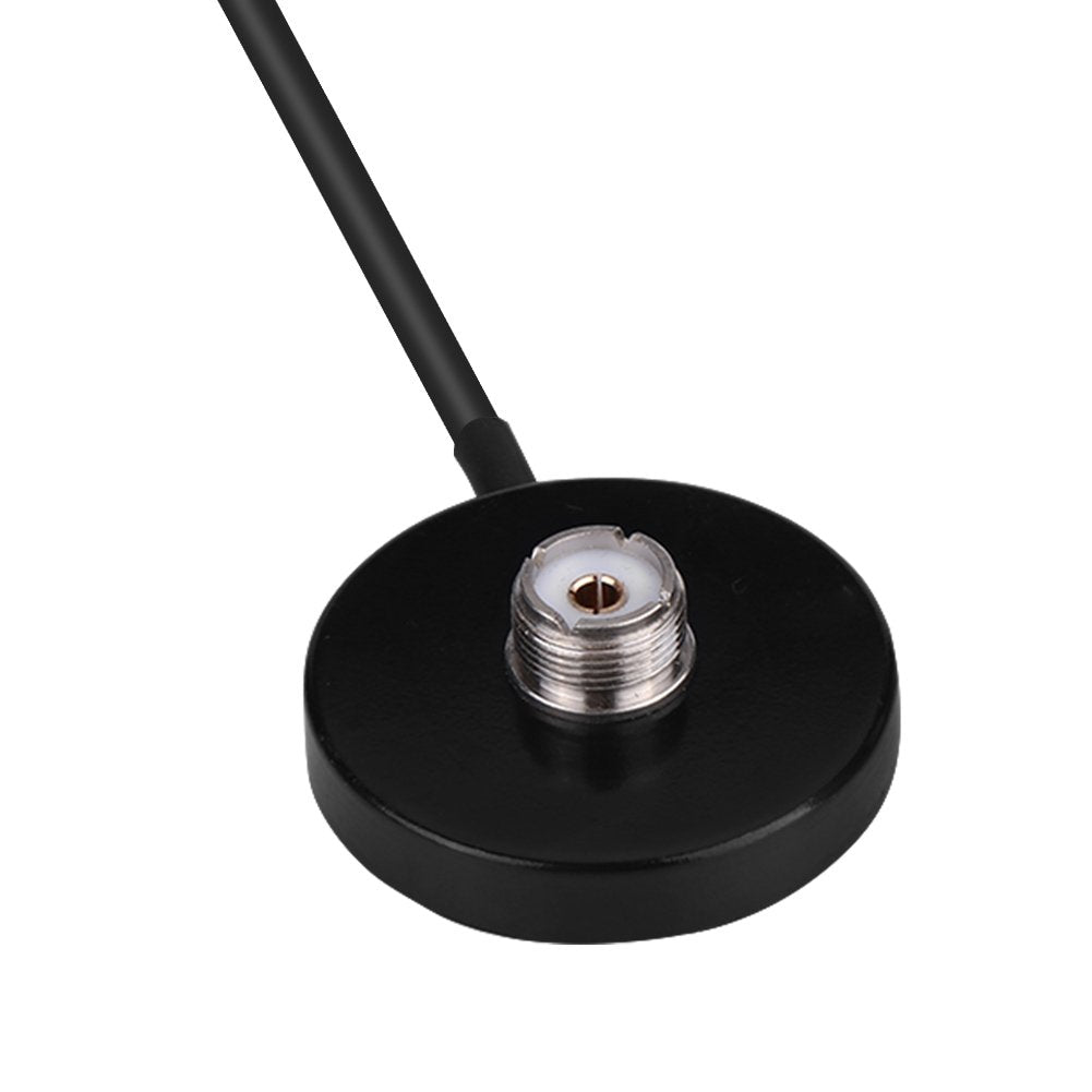 Antena de Radio Móvil Yoidesu Banda Dual VHF/UHF Alta Ganancia con Cable Base de Montaje Magnético para Vehículo