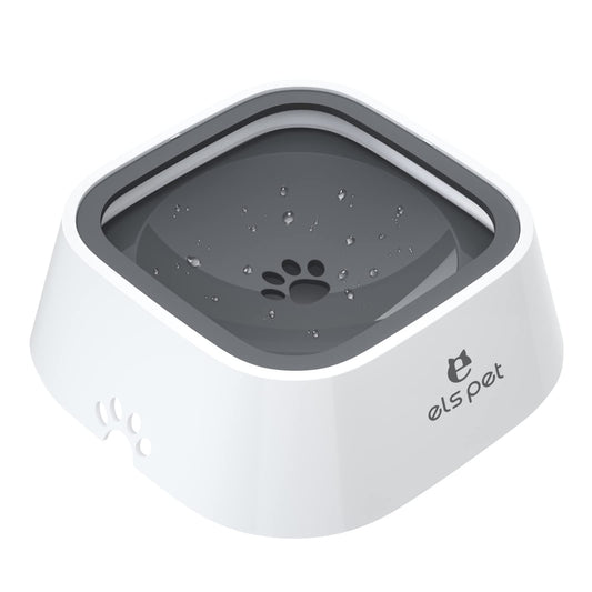 ELS PET Cuenco para Perros sin derrames, Cuenco de Agua para Mascotas, sin Goteo, alimentador de Agua Lenta para Gatos, dispensador de Agua para Mascotas, Cuenco de Agua de Viaje de 35 onzas