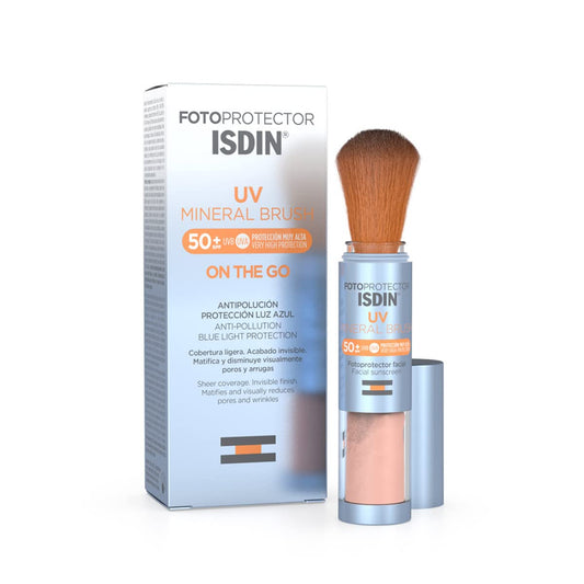 ISDIN Fotoprotector Uv Mineral Brush SPF 50+ | Antipolución, Acabado Invisible