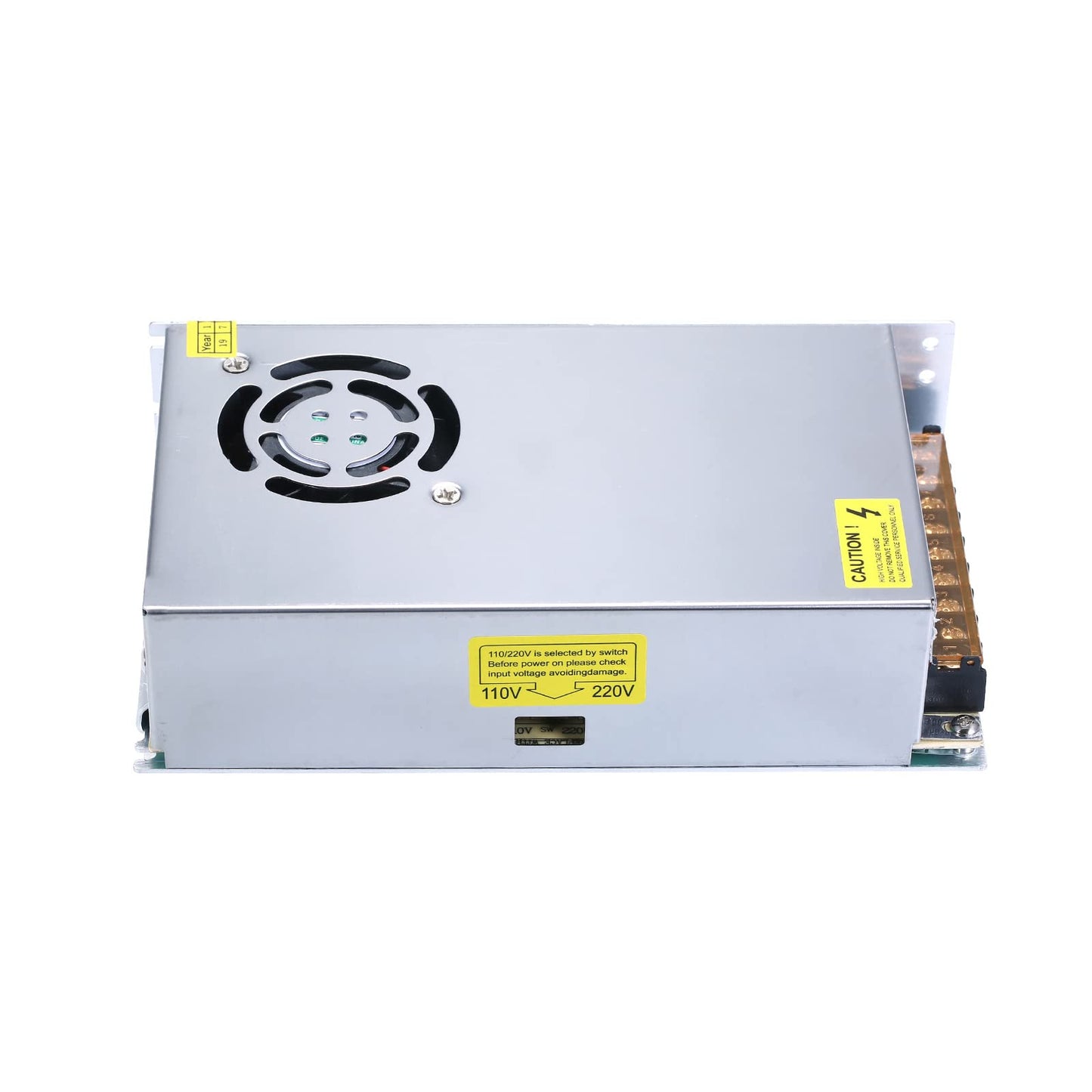 Yasoca - Fuente de alimentación de 12 V 20 A, adaptador universal de transformador de conmutación regulado para tira de luces LED, cámara CCTV y proyecto de computadora con convertidor de CA 110-240 V