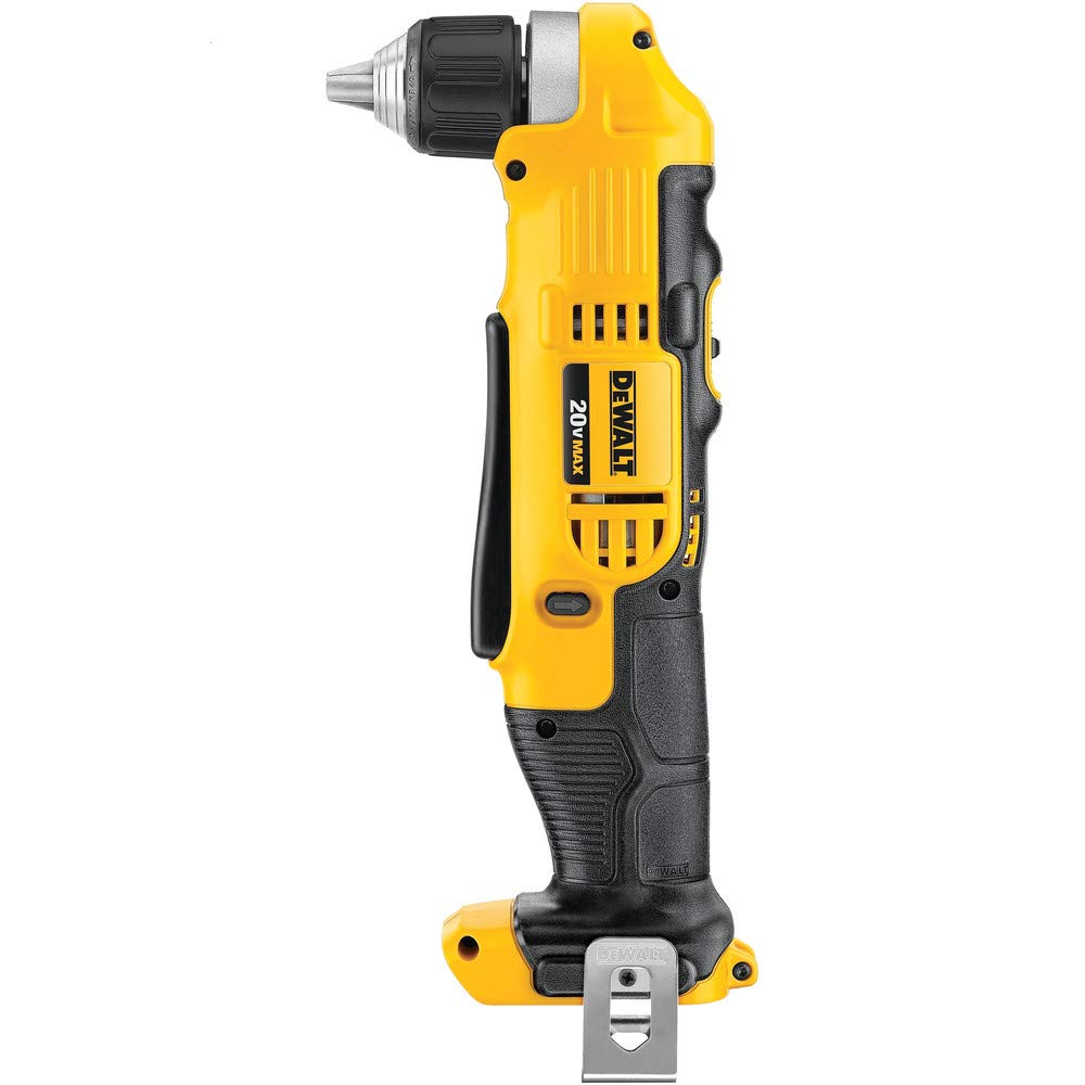 DEWALT Taladro atornillador en ángulo recto (sólo herramienta) 20V MAX* 3/8 pulgada DCD740B