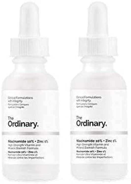 The Ordinary Niacinamida 10% + Zinc 1% 30ml, Paquete de 2