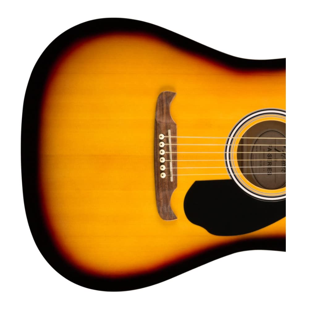 Fender FA-125 Dreadnought Acoustic Guitar, with 2-Year Warranty, Sunburst, with Gig Bag