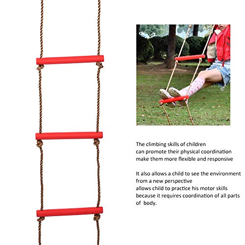 Escalera de Escalada RiToEasysports Verde 6 Secciones para Niños