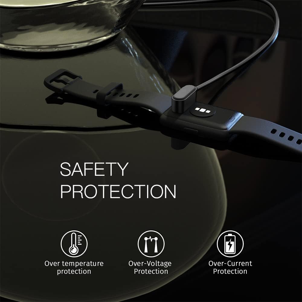 USTIYA Cargador para Huawei Band 10 9 8 7 6 1M Charger con Watch Fit 3 2 Mini New/Watch Kids 4 Pro y para Honor Band USB Magnética Charging Cable de Carga