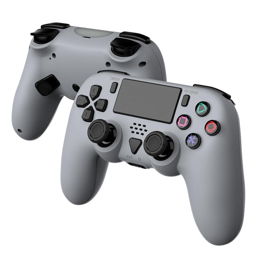 Controlador inalámbrico compatible con ps5 / ps5 Pro / ps5 Slim - controlador inalámbrico con altavoz incorporado / joystick de precisión / programación de botones Turbo / avanzado y batería recargable 1000mah (azul - gris)