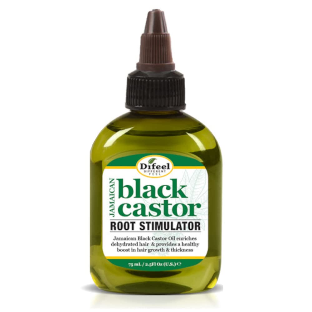 Difeel Estimulador de raíz de crecimiento superior de ricino negro jamaicano 2.5 oz.