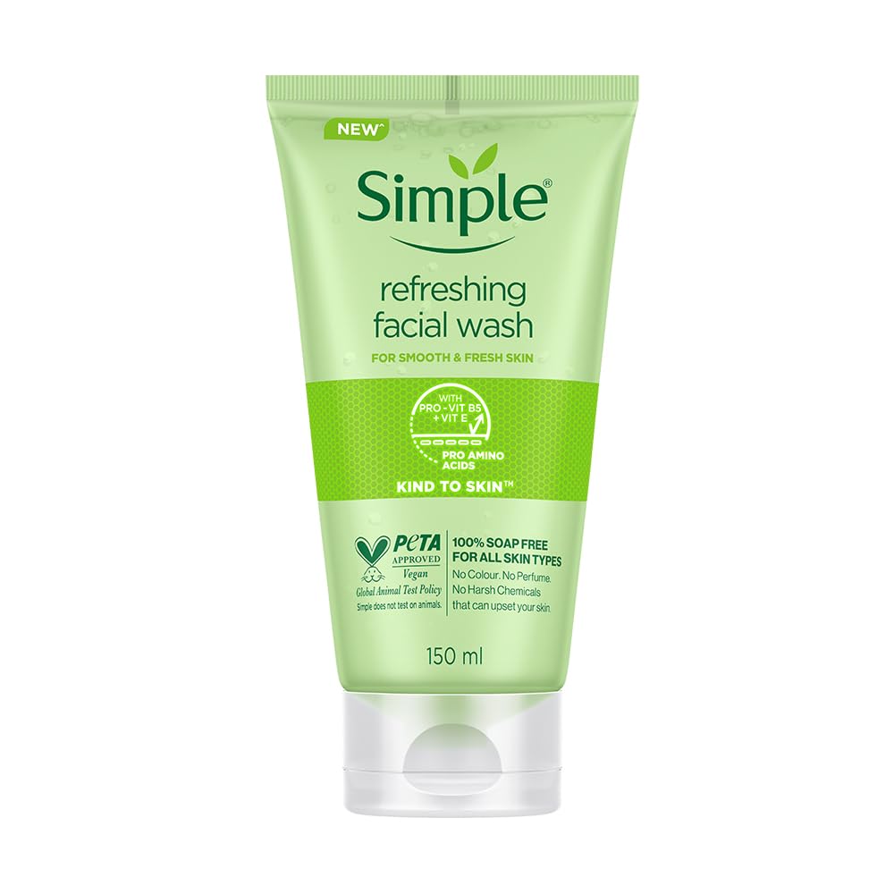 Simple Kind To Skin Refreshing Facial Wash Gel 150 Ml by Globalbeauty by Global Beauty