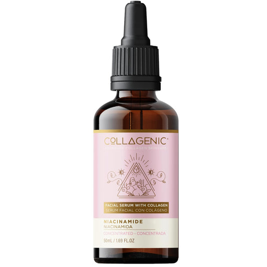 Collagenic | Serum Control grasa 2 en 1 |10% Niacinamida y Colágeno Hidrolizado 50 ml | Serum Facial facial y cuello| Anti manchas, Unifica el tono, reduce poros abiertos e imperfecciones