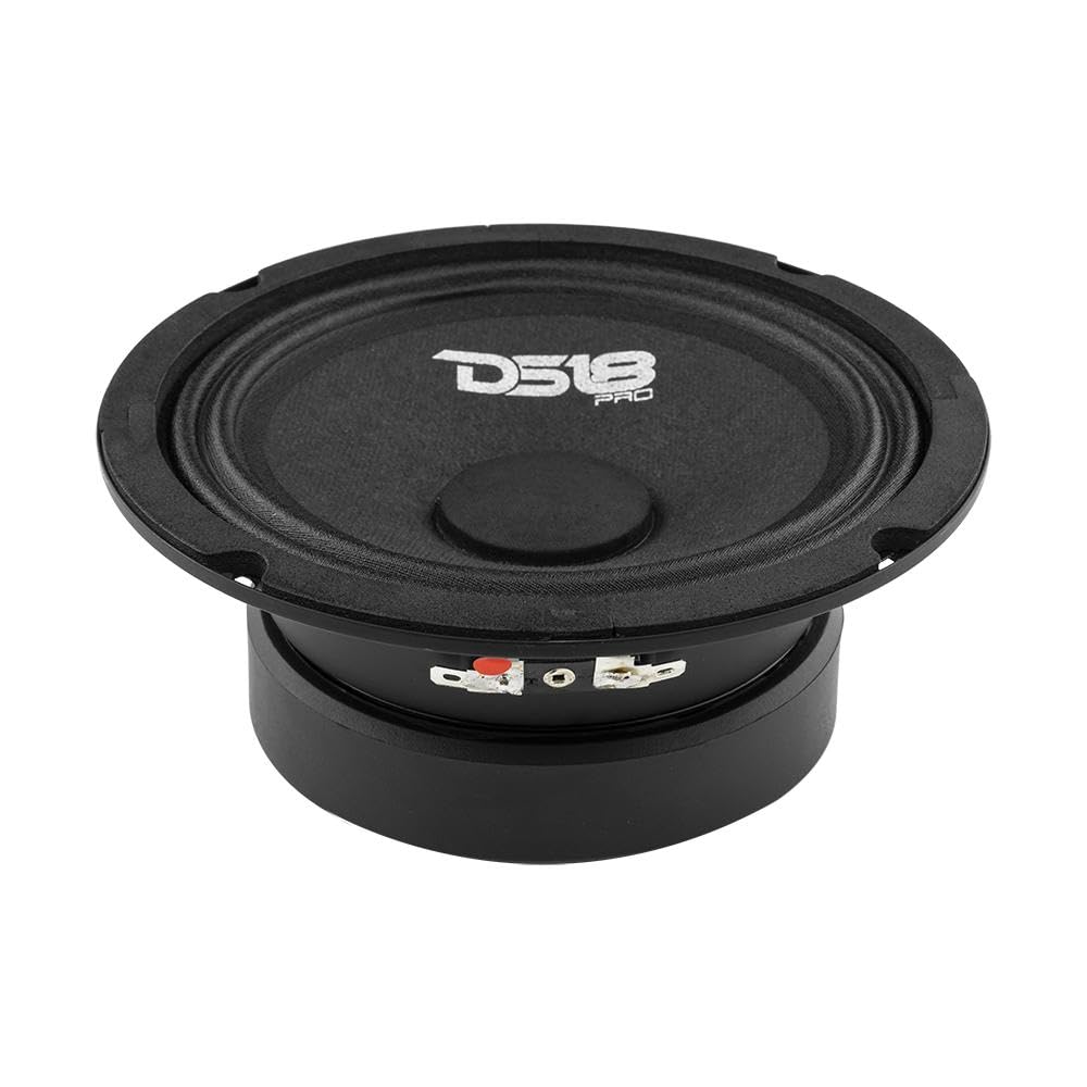 Altavoz Midrange DS18 PRO-GM6SE Negro Calidad Premium para Auto o Camión