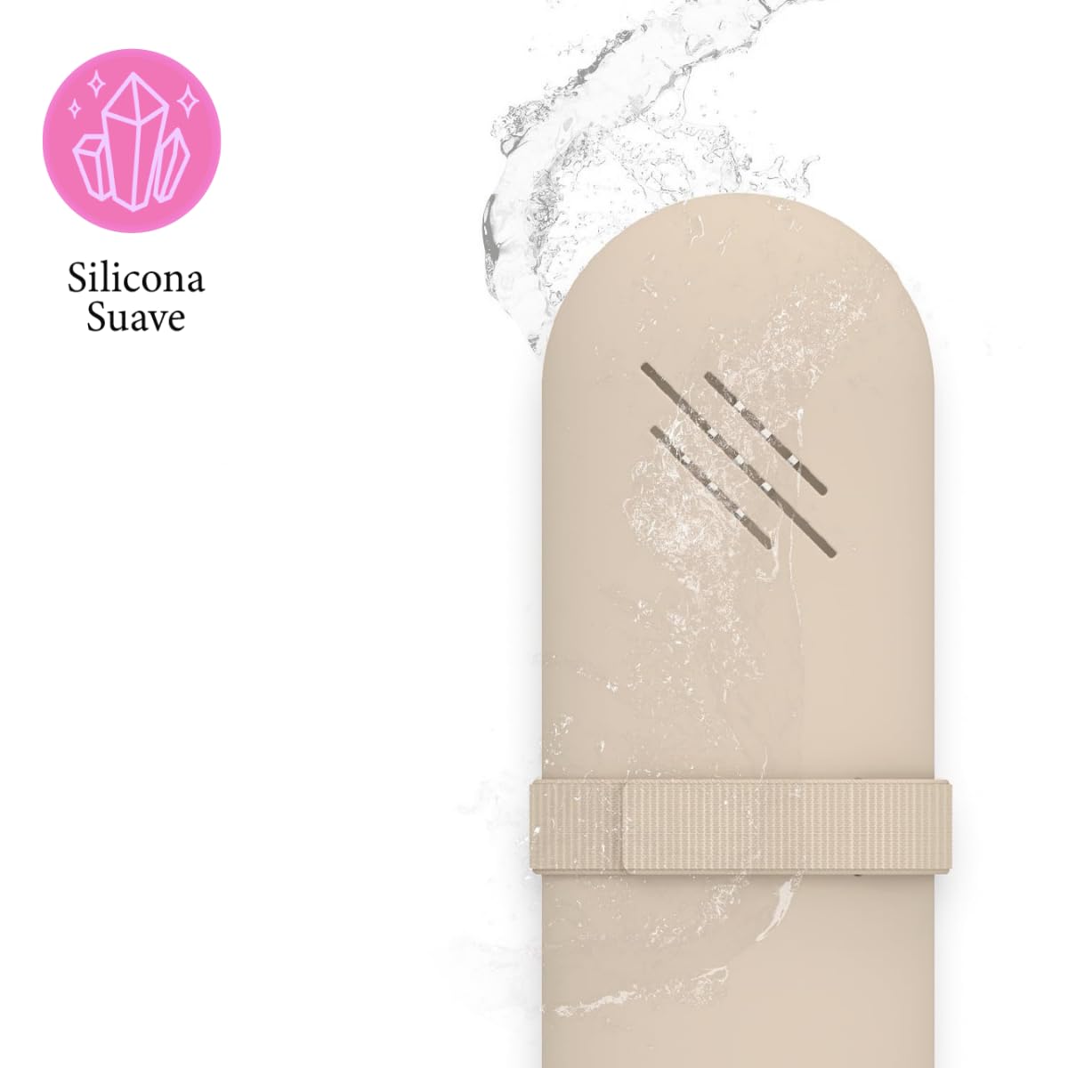 Seviete Funda para brochas de maquillaje con broche Estuche organizador de maquillaje, Neceser. Protección para tus brochas de maquillaje. Soporte de viaje portátil impermeable (Nuez)