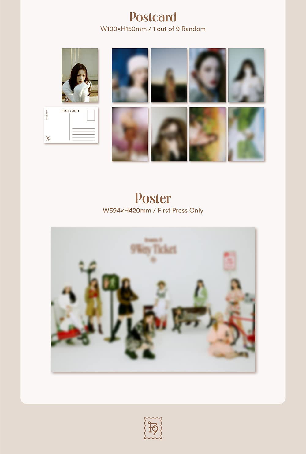 Álbum Único fromis_9 ENTRADA A SEÚL 9 VIAJEROS Versión con Juego de Tarjetas de Fotos