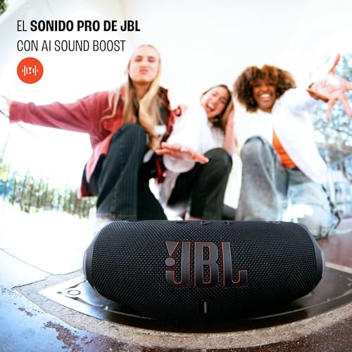 JBL Charge 6 Bocina Portátil Bluetooth, Batería Integrada, IP67 función de Carga USB - Negro