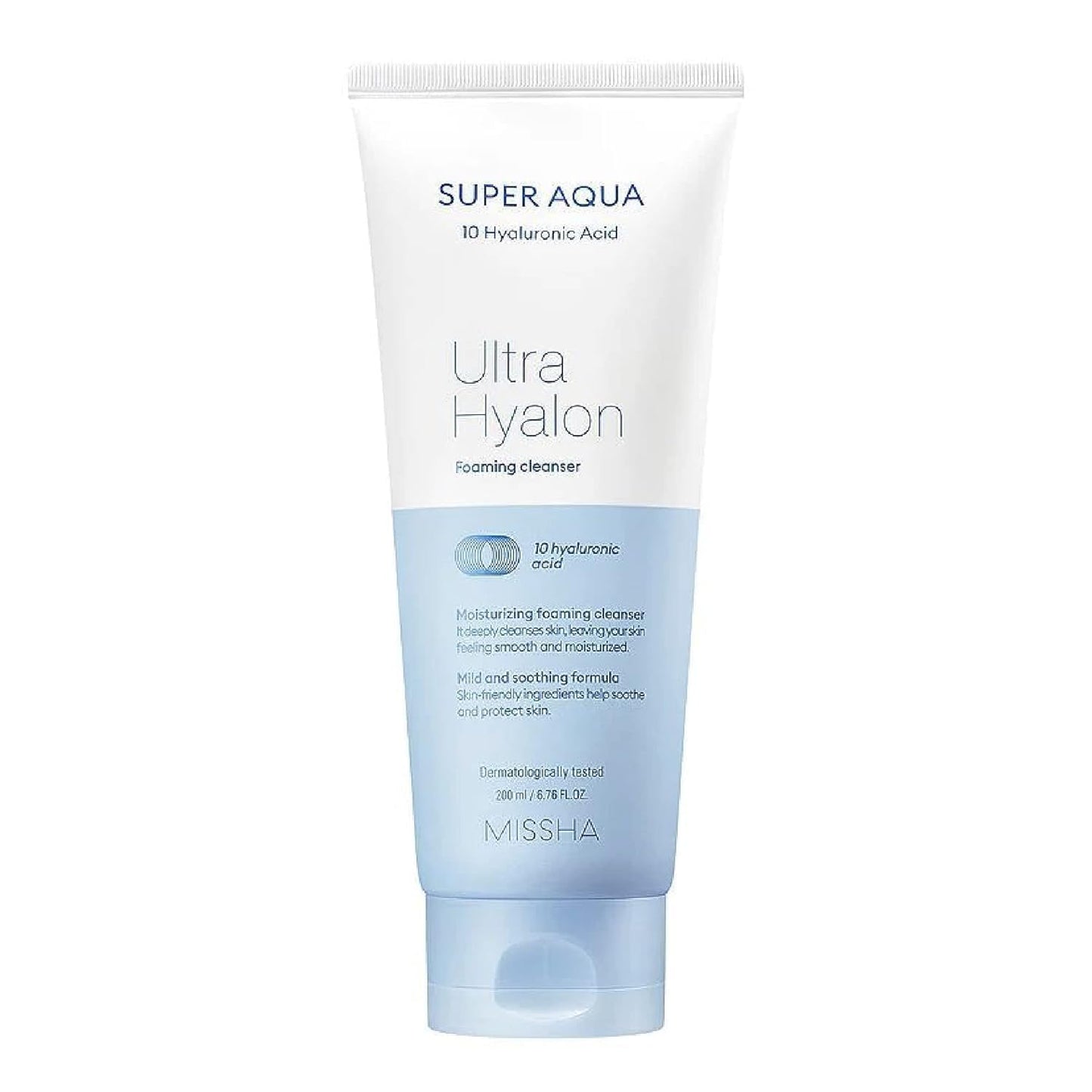 MISSHA- LIMPIADOR FACIAL EN ESPUMA: La línea Super Aqua de MISSHA está diseñada para mantener tu piel fresca. Nuestra espuma limpiadora Super Aqua Ultra Hyalron es un limpiador facial en espuma hidrat