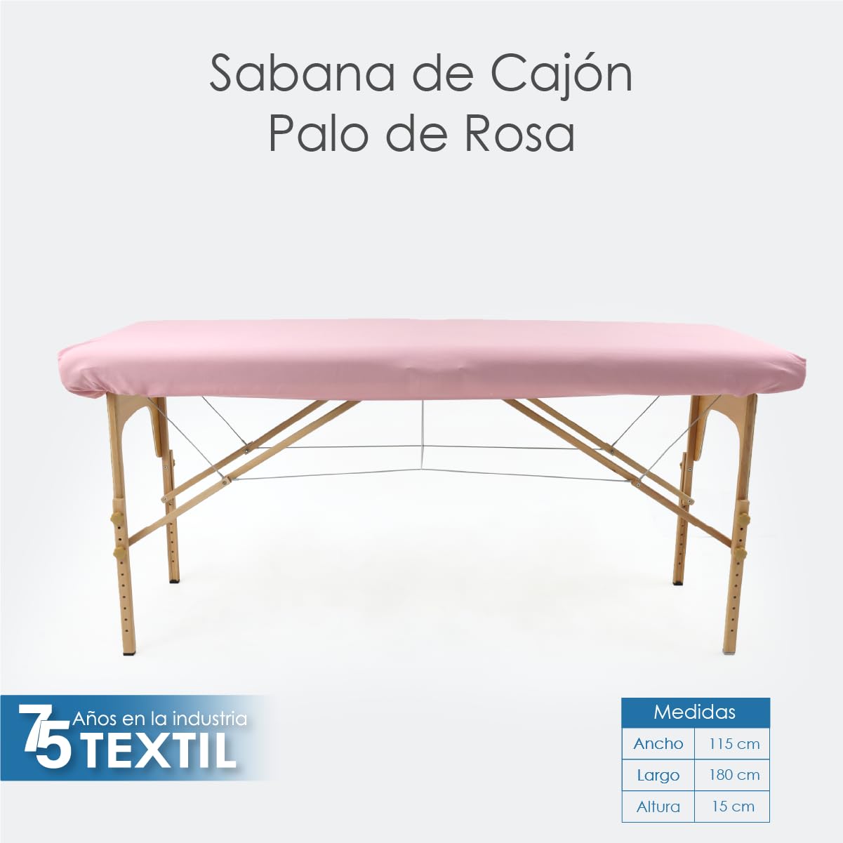 La Nueva Perla Juego Sabana Camilla Masaje Spa Exploracion Microfibra Color (Palo de Rosa, 1 Juego (2 Piezas))