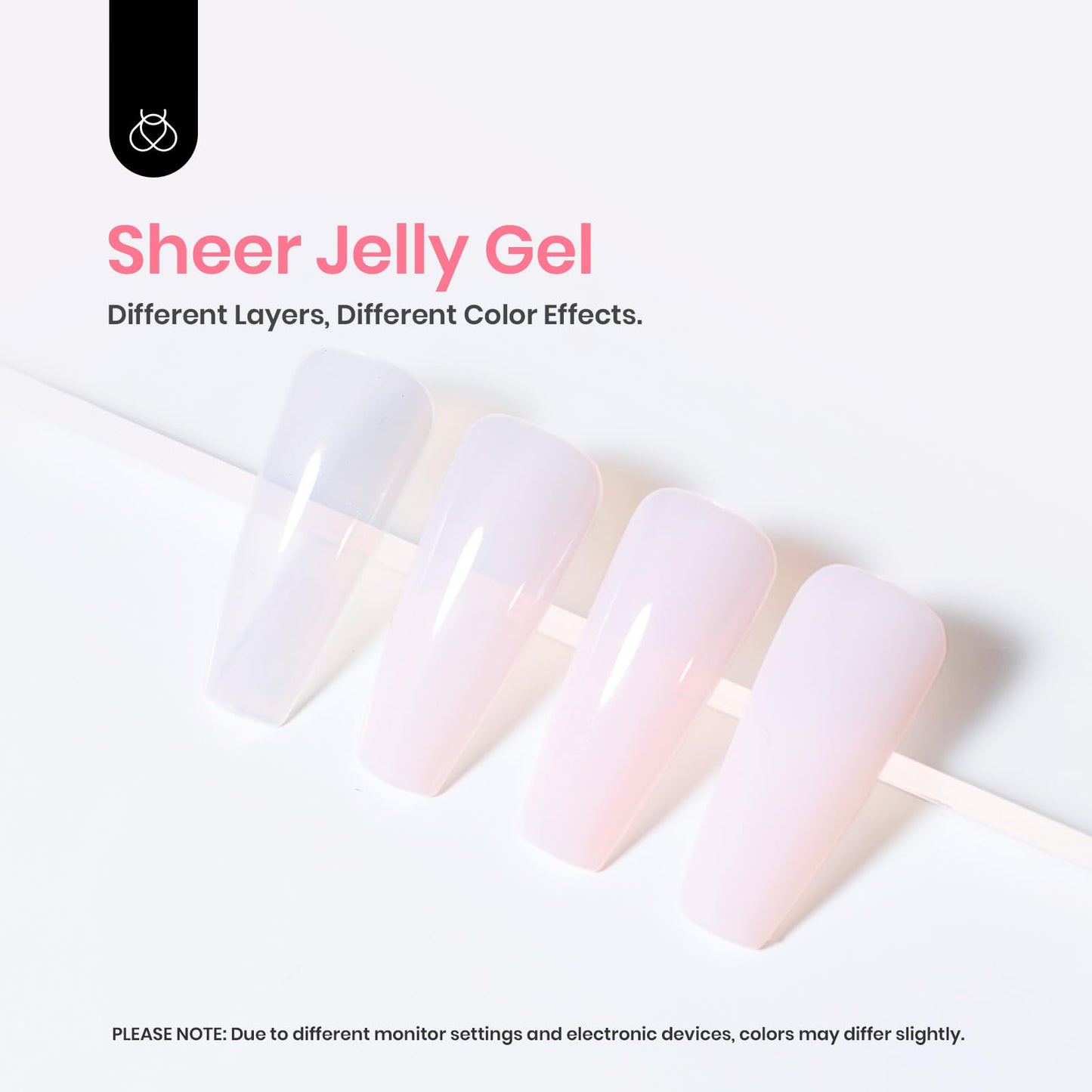 Esmalte de uñas en gel Beetles Jelly, 15 ml, color neutro, rosa nude, esmalte de uñas translúcido, remojo, lámpara de uñas UV LED, gel transparente para decoración de uñas, 0,5 oz, regalo para mujeres