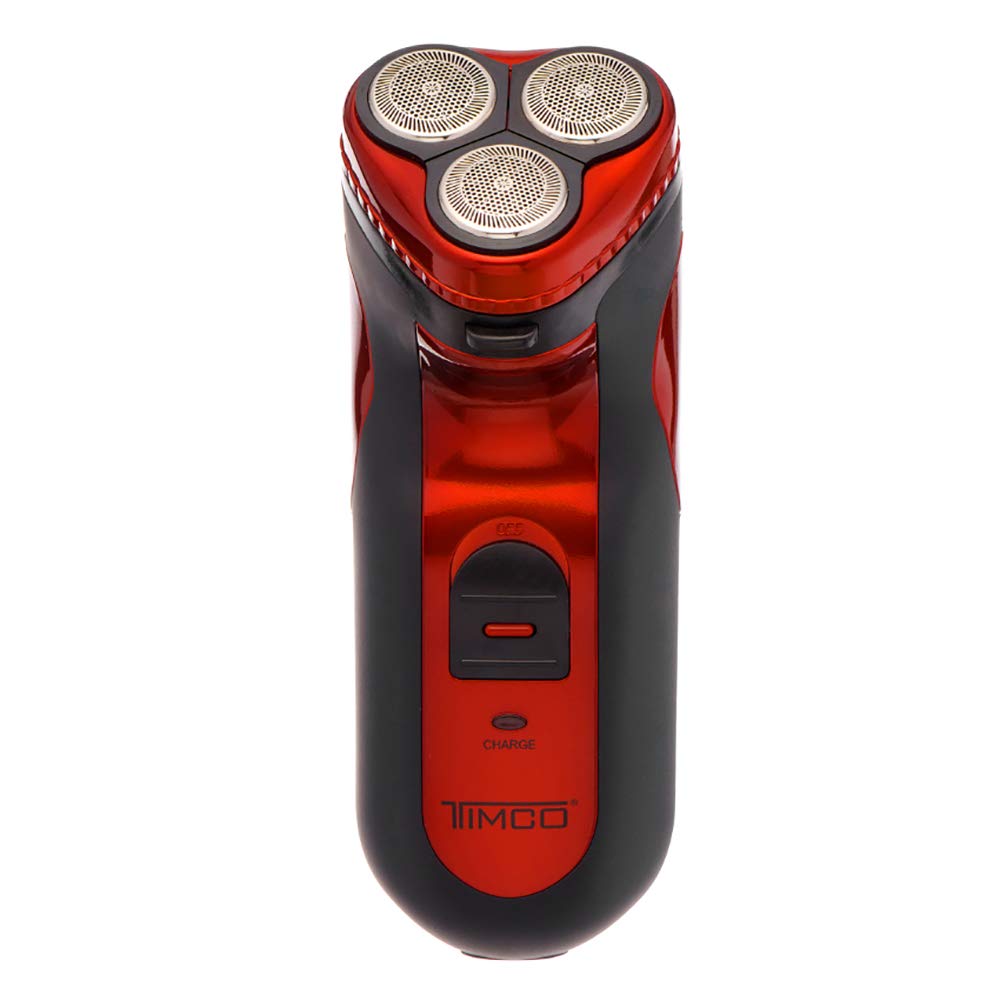 Rasuradora Eléctrica Timco BSK-8900 Negra con 3 Cabezales Independientes y 18 Cuchillas Estándar para Hombre