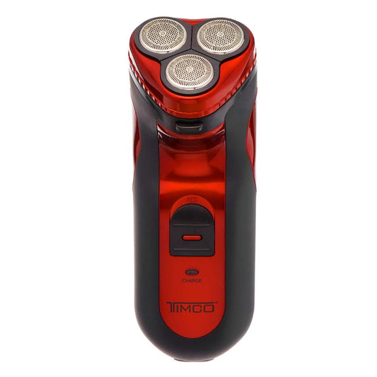 Rasuradora Eléctrica Timco BSK-8900 Negra con 3 Cabezales Independientes y 18 Cuchillas Estándar para Hombre