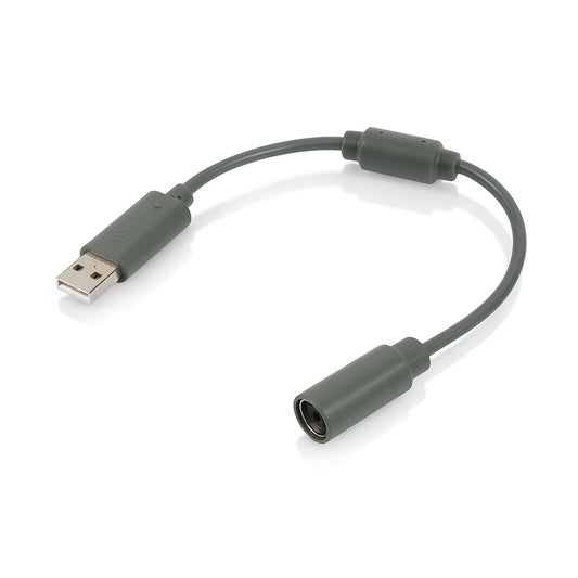 Mando Con Cable Usb de Repuesto Cable Adaptador de Conexión Breakaway para Xbox360(Gris)