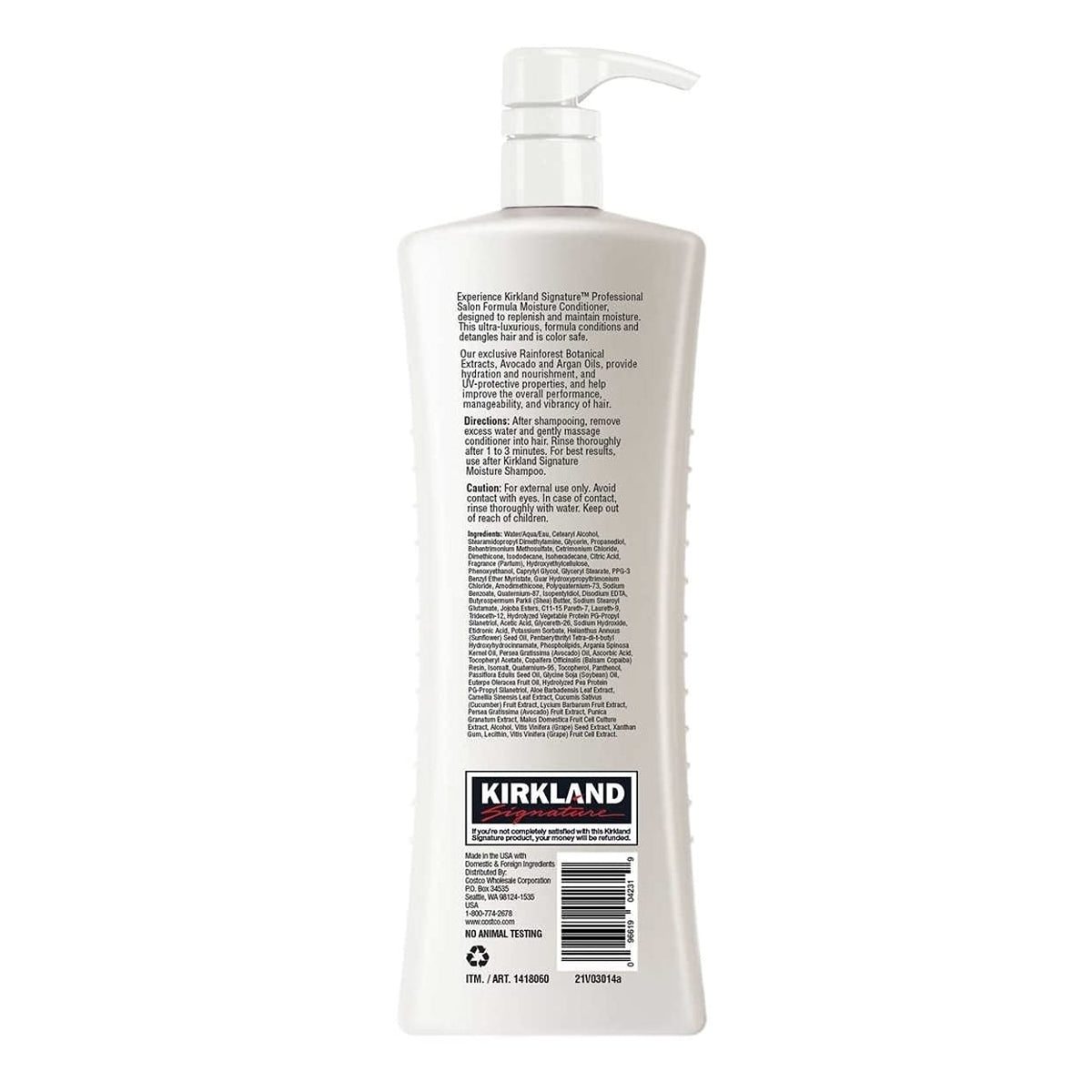 Shampoo Hidratante 1 Litro Kirkland