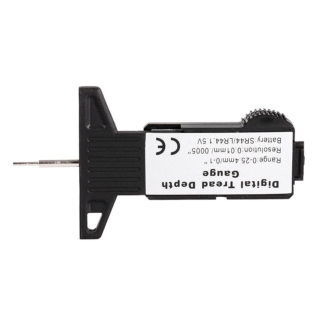 Medidor de Profundidad de Llanta Digital para Automóvil Pantalla LCD negro
