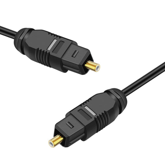 Cable de Audio Óptico Digital TNP Negro 1.8m para Home Theatre