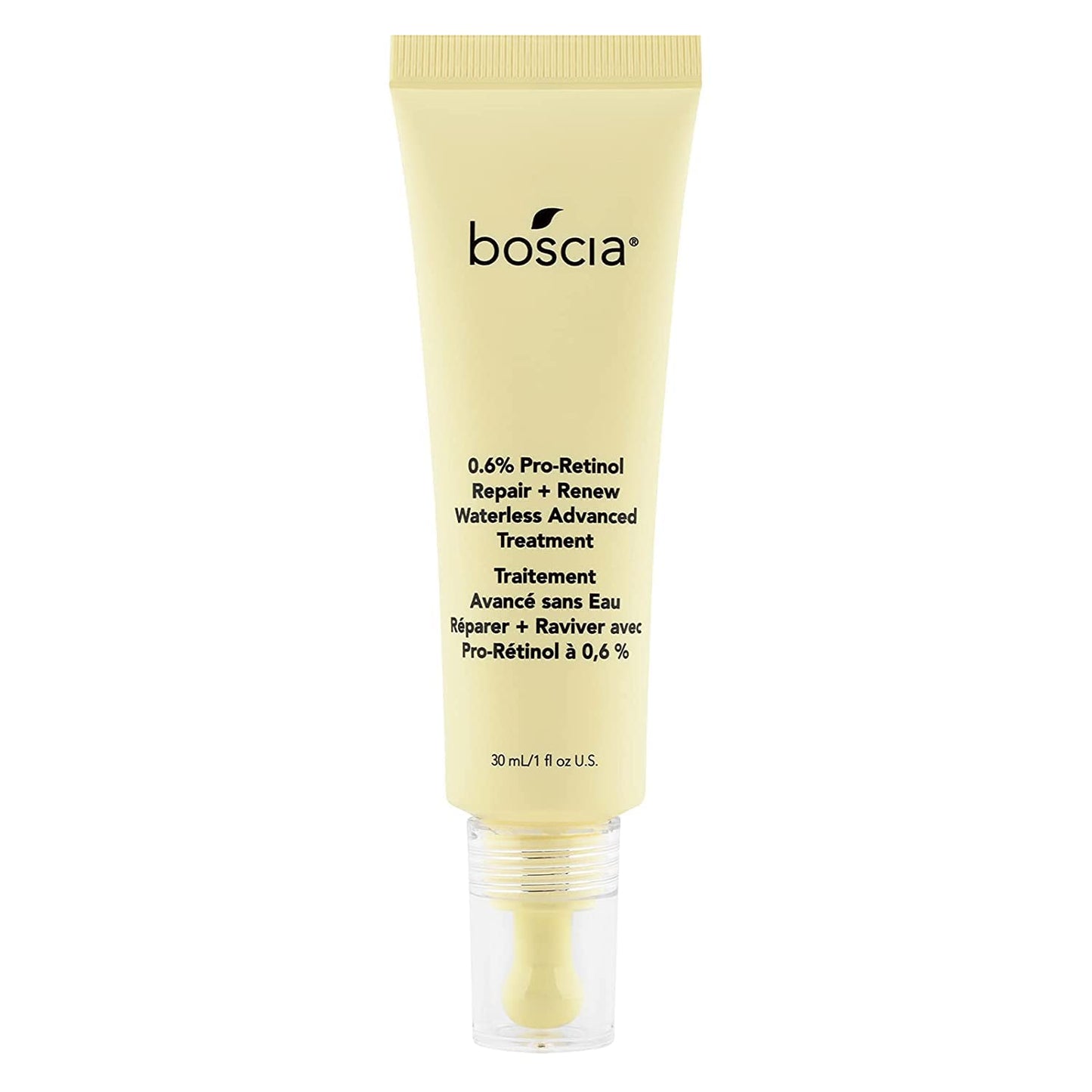boscia Pro-Retinol Reparación + Renew Tratamiento Avanzado Sin Agua. Suero Libre de Crueldad. Anti-Arrugas, Antienvejecimiento. Vitamina C para Hiperpigmentación 1 fl oz