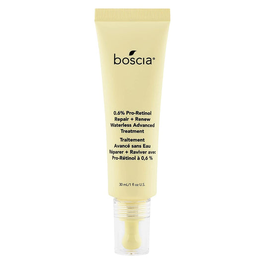 boscia Pro-Retinol Reparación + Renew Tratamiento Avanzado Sin Agua. Suero Libre de Crueldad. Anti-Arrugas, Antienvejecimiento. Vitamina C para Hiperpigmentación 1 fl oz
