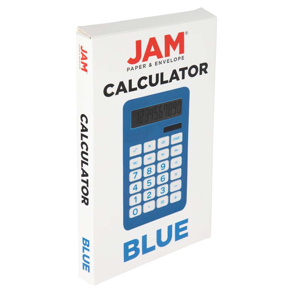 Calculadora JAM PAPER Azul LCD de 10 Dígitos