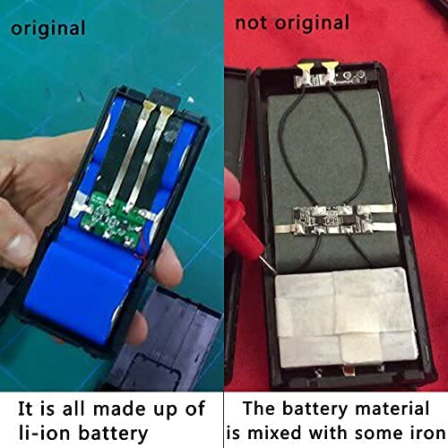 BAOFENG - Paquete de 2 baterías extendidas UV-5R BF-F8HP de 3800 mAh compatibles con UV5R BF-8HP GT-5R UV-5RX3 RD-5R UV-5RTP UV-5R MK2 MK3X MK5 Plus - Baterías de radio de jamón