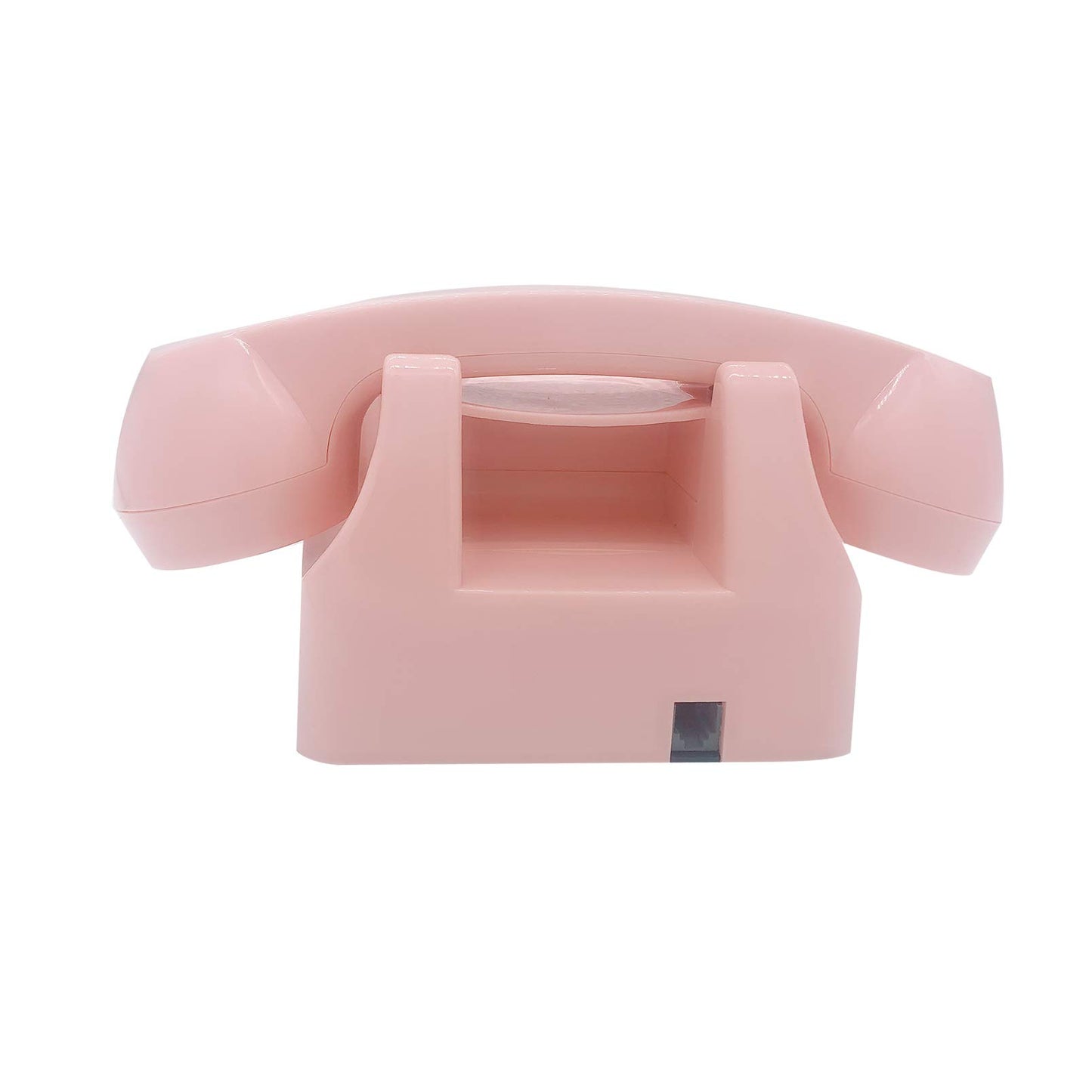 Benotek - Teléfono fijo retro color rosa, diseño rotativo clásico, con cable, teléfono de computadora con timbre para el hogar y la oficina, teléfonos básicos de los años 80 para personas mayores