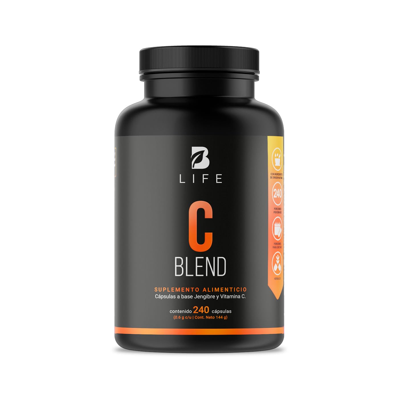 Cápsulas de Vitamina C y Jengibre B Life Naturales