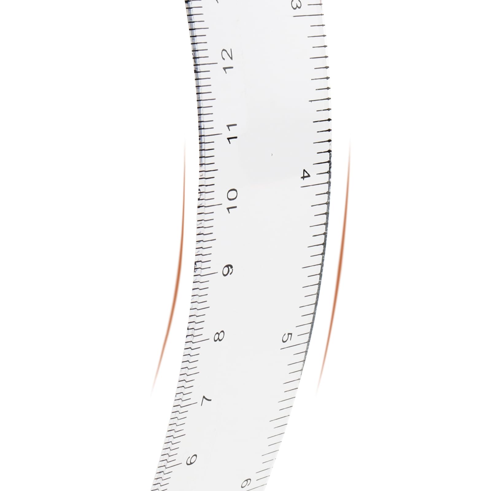 LEXININ 100 reglas de plástico transparente de 8 pulgadas, regla recta de plástico de 20 cm para diseñador, ingeniero