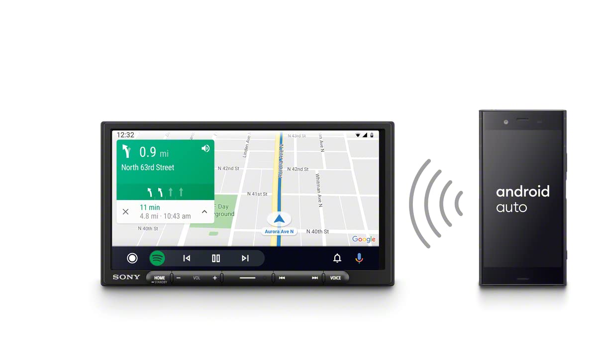Receptor Multimedia Digital Sony XAV-AX4000 Apple Car Play Android Auto Inalámbrico