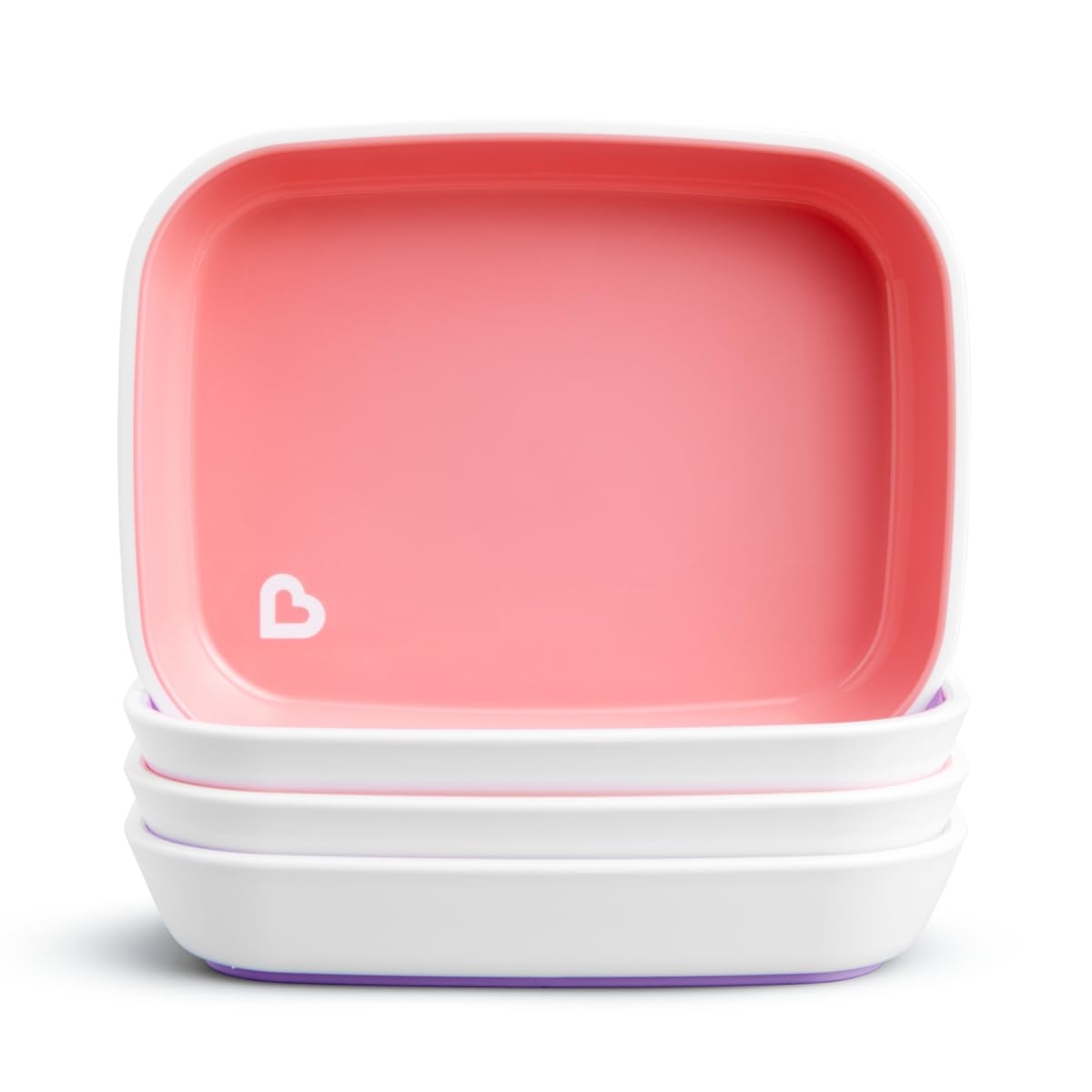 Platos para Niños Munchkin Splash Rosa Morado Set de 4