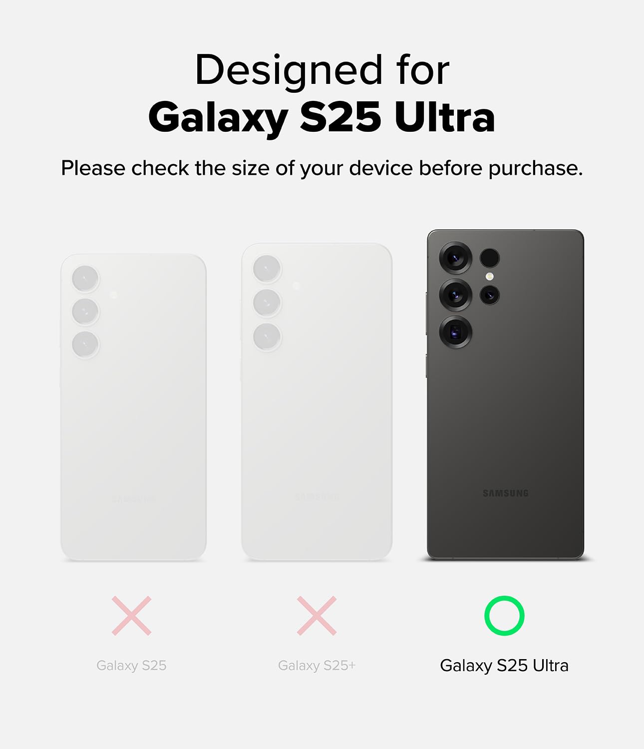 Funda Ringke Samsung Galaxy S25 Ultra Black con Soporte Magnético Ajustable y Resistente a Golpes Compatible con MagSafe para Hombre