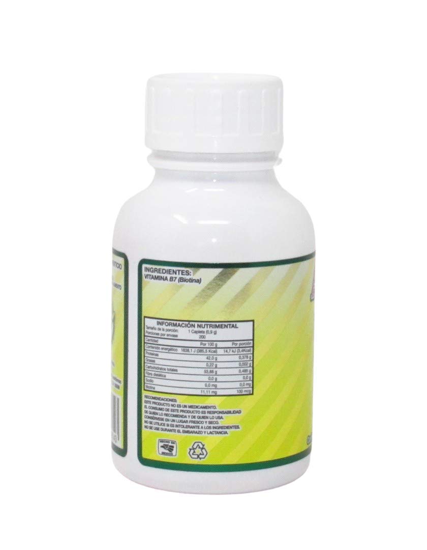 Capletas Biotina B7 Alexyessy 200 Unidades