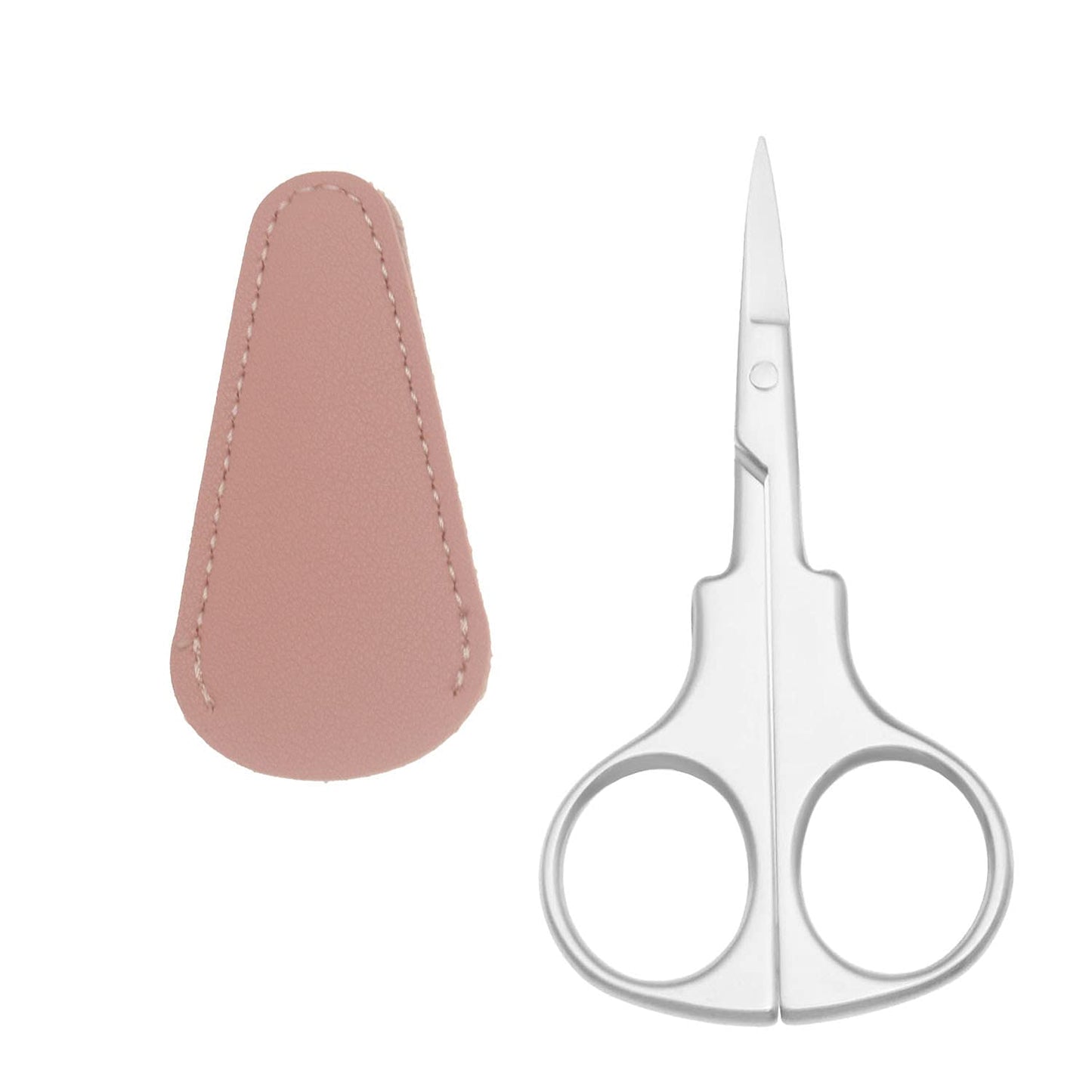 Motanar - Tijeras profesionales para cuidado personal, depilación facial y depilación de oreja y nariz, cejas, recortes, acero inoxidable, tijeras de punta recta de 3.7 pulgadas