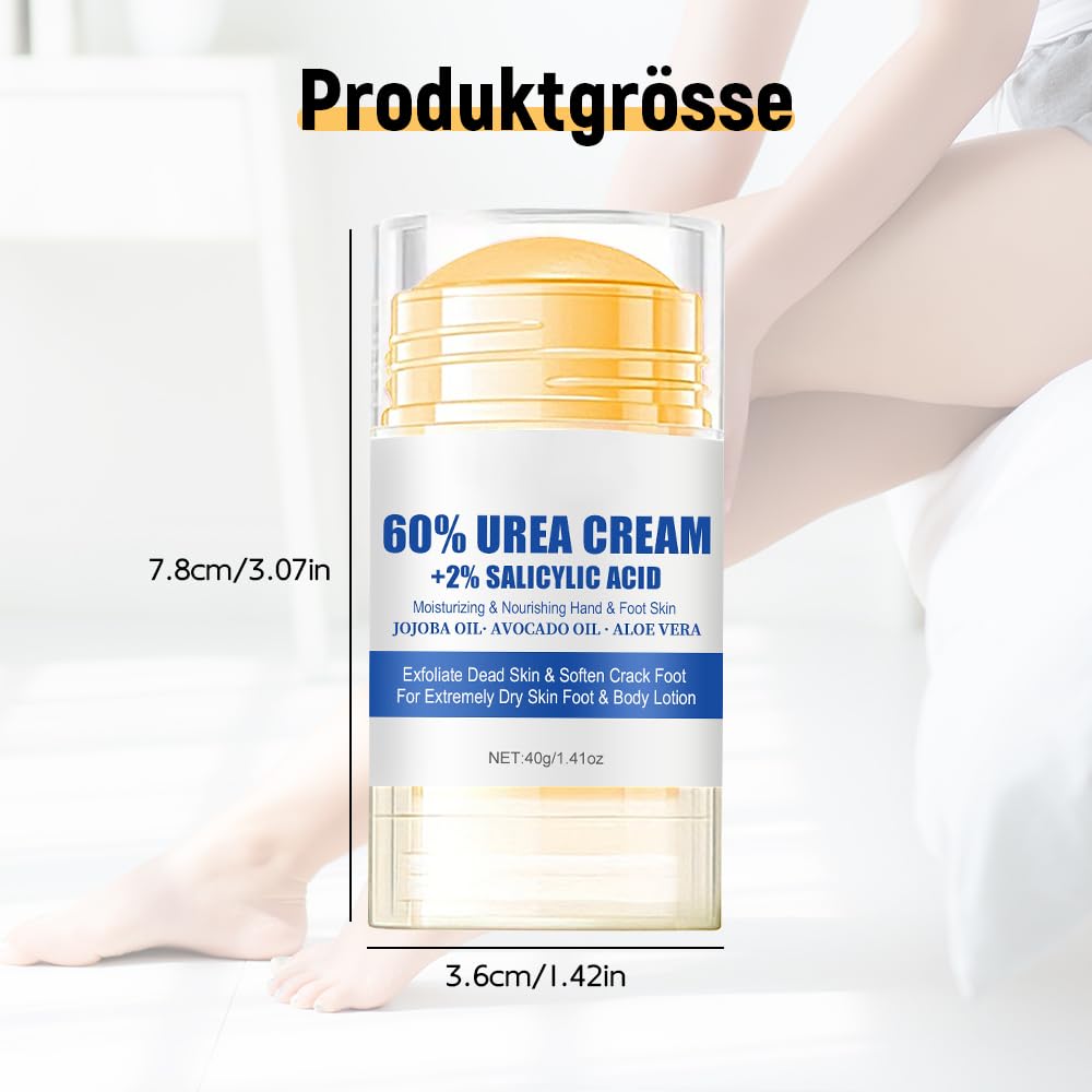 Crema Hidratante para Pies, Repara e Hidrata los Pies Secos y Agrietados, Exfoliating Moisturizing Foot Ointment, 40 ml (3)